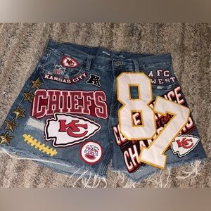 Kansas City Chiefs Denim Shorts